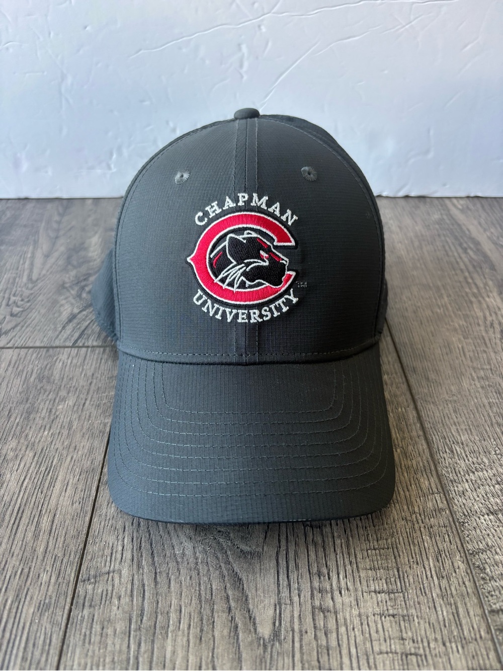 Nike Black Chapman University Baseball Hat with Red Logo